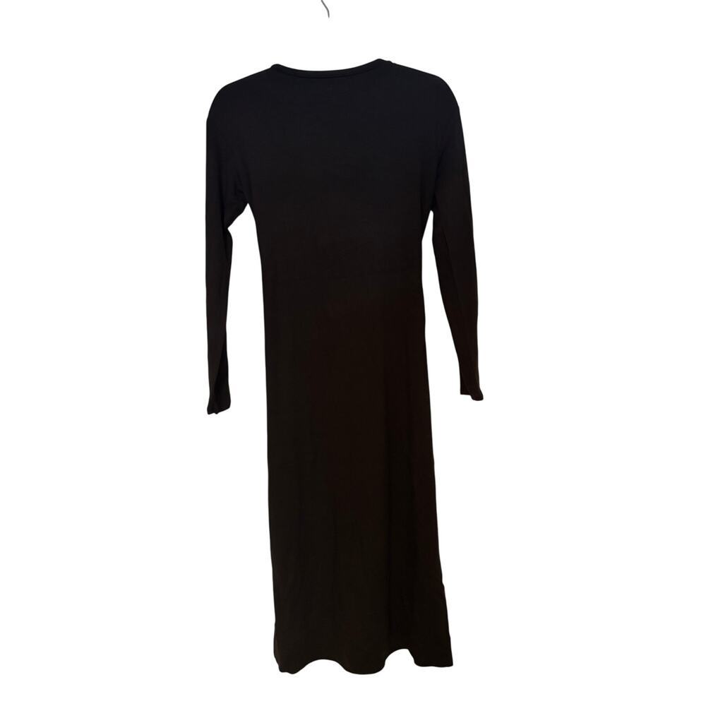 NWT BB Dakota Steve Madden Maternity Long Sleeve Black Tie Dress Size XS - Picture 4 of 6
